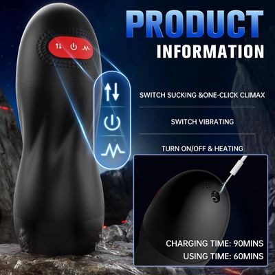 Automatic Male Sucking Mastubator Vibration Heating Masturbation Cup Pocket Pussy Real Vagina Adult Sex Toys for Men_img_1