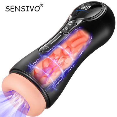 Realistic Vagina Automatic Male Sucking Masturbator with LED Display Pocket Pussy 9 Vibration Penis Massager Adult Sex Toys 18_img_0