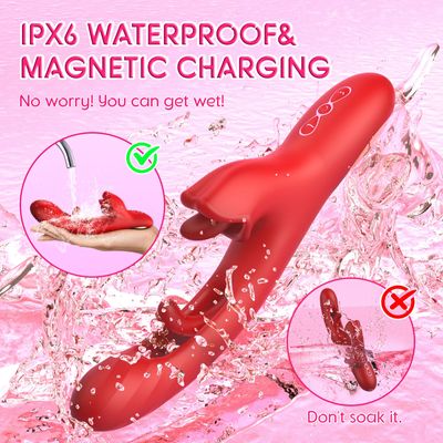 360 Rotation Tongue-Licking Thrusting Vibrator for Women 3 in 1 Clitoris Stimulator Flapping Dildo Sex Toy for Female 18_img_2