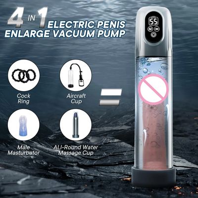 New LCD Electric Penis Pump Penis Enlargement Extend Pump Penis Trainer Sucking Male Masturbators Cup Dick Pump Sex Toys for Men_img_5