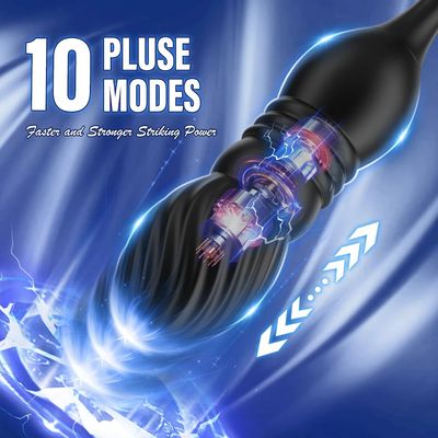 3 in 1 Prostate Massager Anal Vibrator 9 Vibrationg Thrusting with Cock Ring Butt Plug Remote Control Sex Toys P Sport Massage_img_5