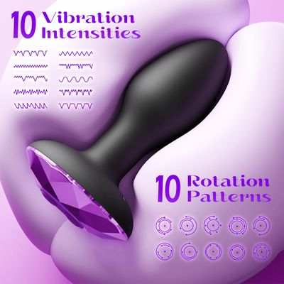360 Rotation Anal Plug Wireless Vibrator Butt​ Plug for Women Masturbator Man Prostate Massager Adult Couple Sex Toys 18_img_4