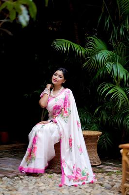 টপেটর সিল্ক ডিজিটাল প্রিন্ট শাড়ি – টারসেল আঁচল ও আলাদা ব্লাউজ পিসসহ_img_3