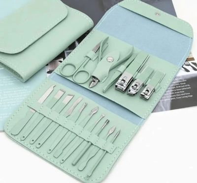 16pcs Stainless Steel Nail Cutter Manicure Tool Set_img_4