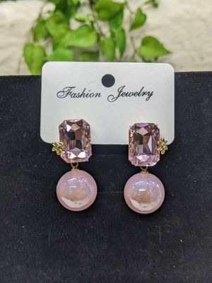 Amethyst Pearl Drop Earrings_img_1
