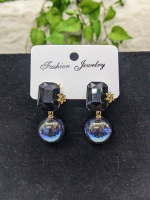 Amethyst Pearl Drop Earrings_img_3