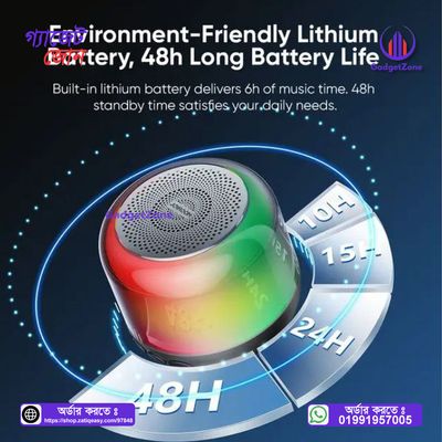 JR-ML03 Transparent Bluetooth Wireless Speaker with Light💥_img_2