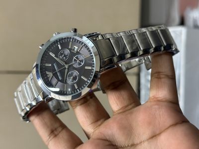 ARMANI CRONO CHAIN BLACK DIAL_img_0