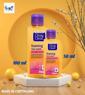 Clean & Clear Foaming Face Wash (50ml oli free_img_2