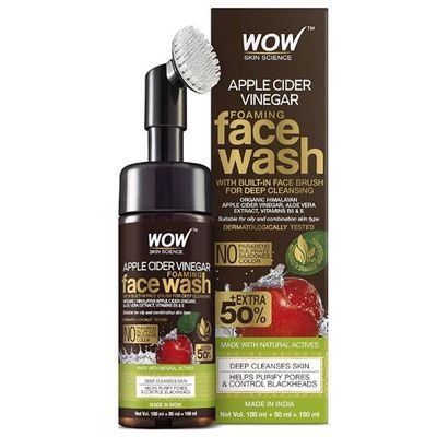 Wow Apple Cider Vinegar Foaming Facewash 150ml_img_0