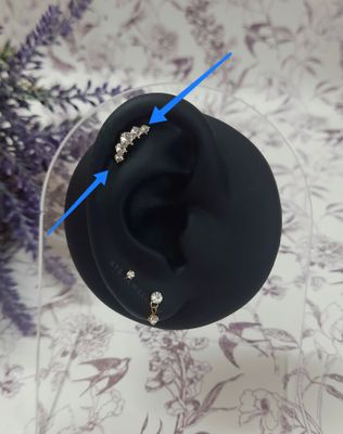 Crystal Flatback earrings ||single piece||_img_0