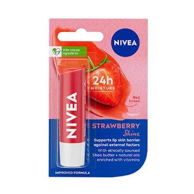 Nivea 24h Moisture Caring Lip Balm Strawberry Shine_img_0