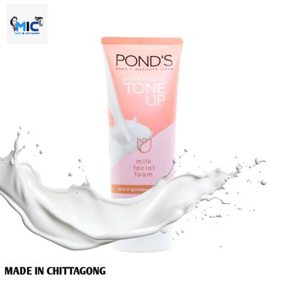 Pond’s Instabright Tone Up Milk Facial Foam With Milk & Glutaboost Essence(100gm)_img_0