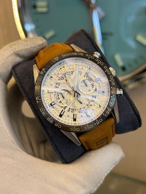 Tag Heuer 2nd Anniversary Edition Brown Belt Silver Case Semi AAA Grade_img_1