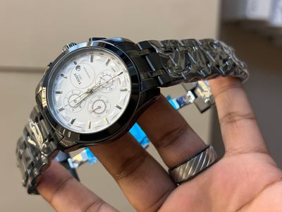 TISSOT BLACK CHAIN WHITE DIAL_img_0