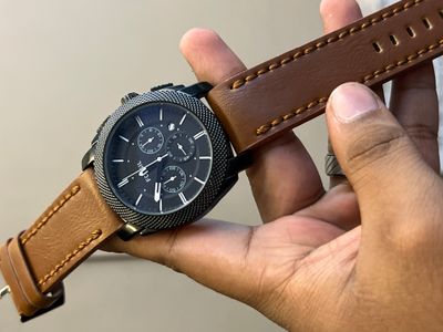 FOSSIL CHRONO BELT LIGHT BROWN_img_0