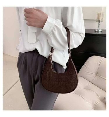 New Trendy Women's Crossbody Portable Half-Moon Bag, Fashion, Light Luxury, Luxury, Premium, Portable Large-capacity Shoulder Bag_img_3