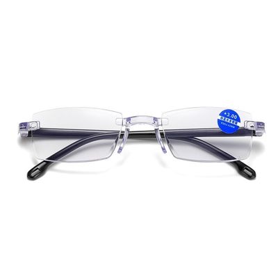 Anti-blue light presbyopic glasses running in rivers and lakes stall glasses wholesale ultra-light frameless Diamond trimming presbyopic glasses manufacturer_img_1