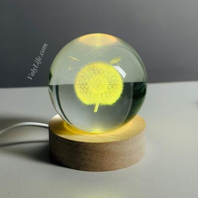 Dandelion 3D Crystal Ball Night Light_img_1