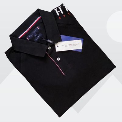 Tommy Hilfiger Men's Black Polo T-shirt_img_0