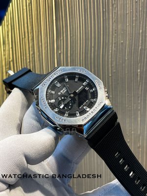 Gshock Silver Case Black Dial_img_0