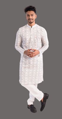 Exclusive Men’s Glossy Printed Panjabi(PJB-006)_img_1
