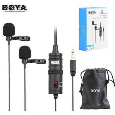Boya Dual Clip Interview Microphone (BOYA M1DM)_img_1