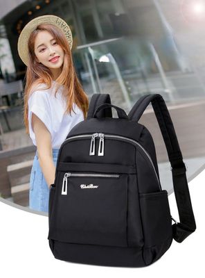 Nylon Backpack Durable Waterproof Casual Shoulder Bag_img_1