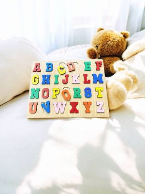 Wooden English Alphabet Puzzle
