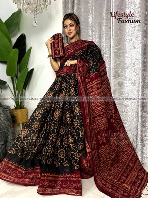 প্রিমিয়াম কোয়ালিটি আরামদায়ক কটন শাড়ি (LF-S25-13)_img_0