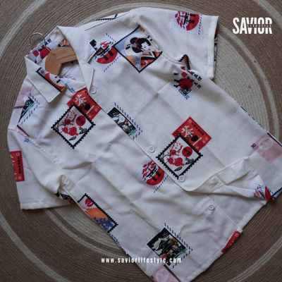 Postcode Tokyo Drop Shoulder Cuban Shirt_img_0