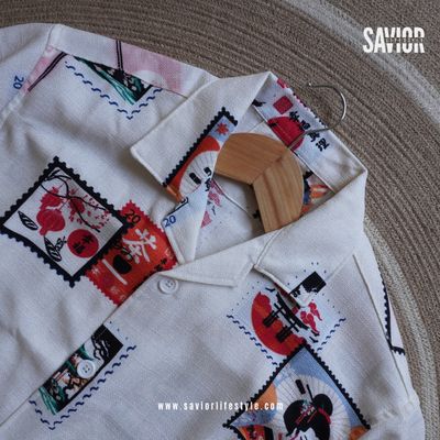 Postcode Tokyo Drop Shoulder Cuban Shirt_img_2