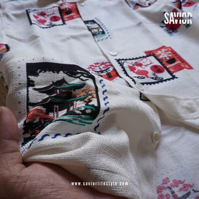 Postcode Tokyo Drop Shoulder Cuban Shirt_img_3