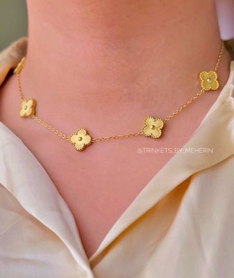 Golden cl'over neckpiece_img_0