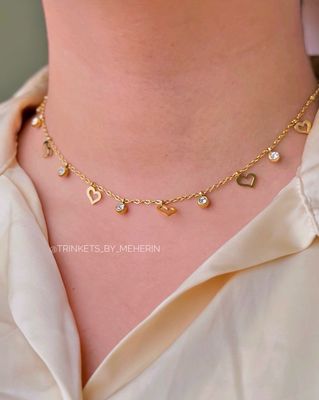 Hollow love charm neckpiece_img_0