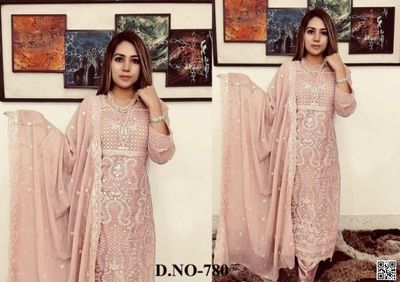 সেমী স্টিচড এমব্রয়ডারি পার্টি ড্রেস_img_2