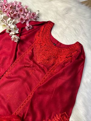 Gol Red Maroon Gown_img_4