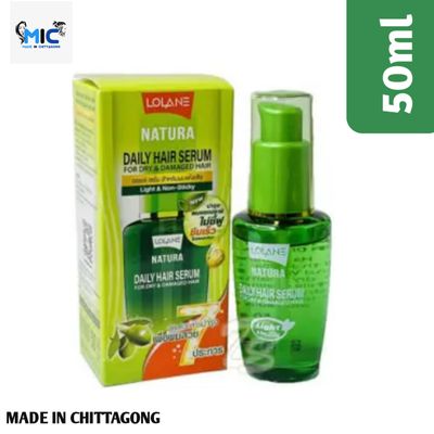 100% Original Natura Daily Hair Serum For Dry & Damaged Hair Light & Non-Sticky 50ml (Thailand)_img_1