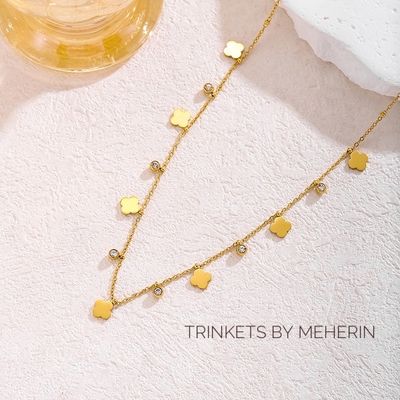 Charm neckpiece -clover_img_0