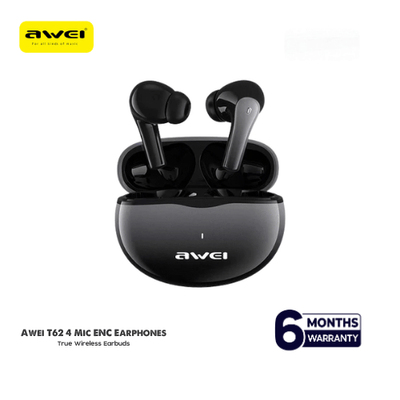 Awei T62 4 Mic ENC Earphones Bluetooth 5.3 Earbuds_img_1