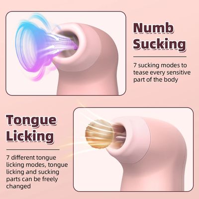 Clitoral Sucking Vibrators 2 IN 1 G Spot Nipple Sucker Tongue Licking Dual Stimulation Massager Mastrubation Sex Toys for Women_img_4