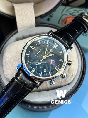 Patek Phillippe Black Dial Silver Case AA_img_0