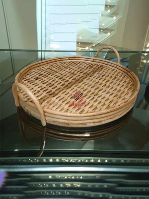 Rattan Made Round Tray_img_0
