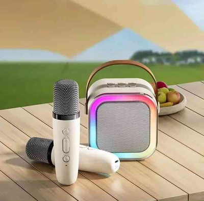 K12 speaker high-end Bluetooth Audio Small Home Ktv karaoke microphone professional children’s singing Bluetooth speaker_img_1