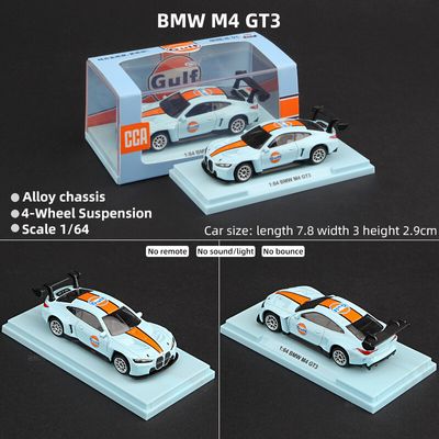 CCA 1:64 BMW M4 GT3 Gulf Alloy Die-Cast Model Car_img_0