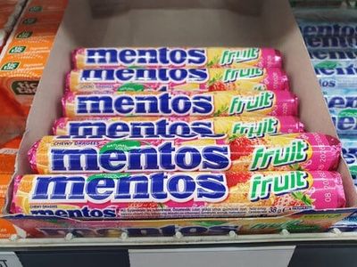 Mentos Chewy Candy Roll (28.6g*30pcs) full box - Rainbow ,orenge stovary_img_2