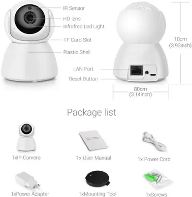 CCTV Camera V380 Pro HD 1080P WiFi 360° Viewing Area Security Camera_img_0