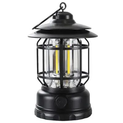 Multifunctional Rechargeable Stepless Dimming Handheld LED Camping Lamp Vintage Portable Lantern_img_0
