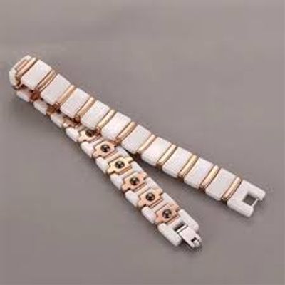 18MM White Ceramic Wide Chain Bracelet Men Luxury Rose Gold Color Stainless Steel Male Jewelry Accessories His Birthday Gifts_img_2