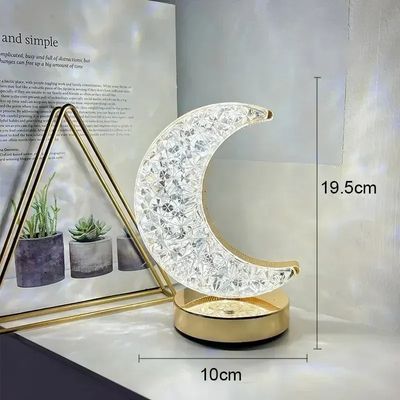 3D Moon Lamp – USB Rechargeable Crystal Touch Bedside Light for Bedroom & Home Decor Bangladesh price(BD)_img_1